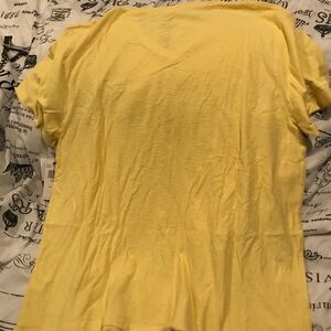 Yellow V-Neck T-Shirt